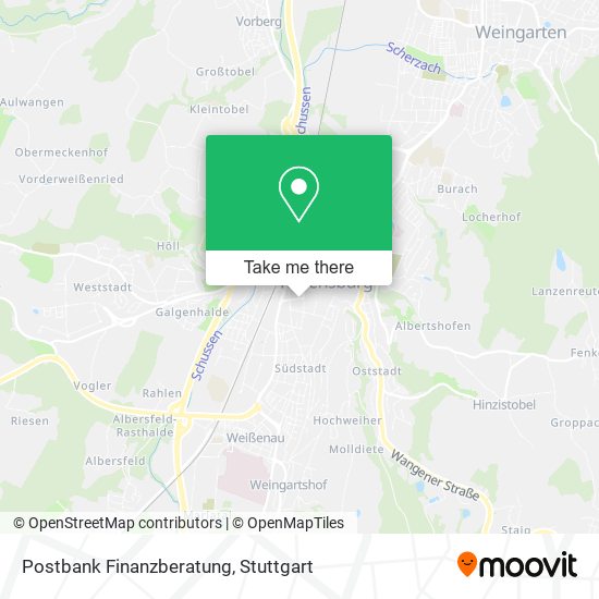 Postbank Finanzberatung map