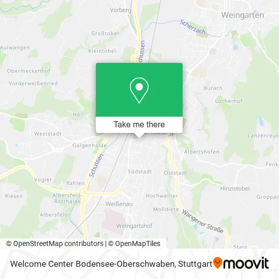 Карта Welcome Center Bodensee-Oberschwaben