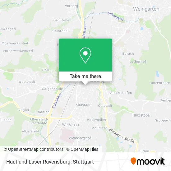 Карта Haut und Laser Ravensburg
