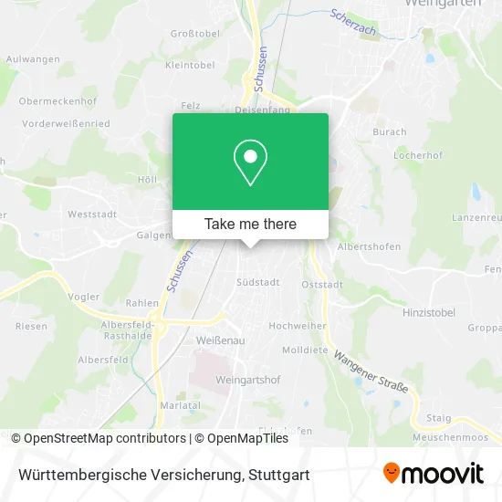 Карта Württembergische Versicherung