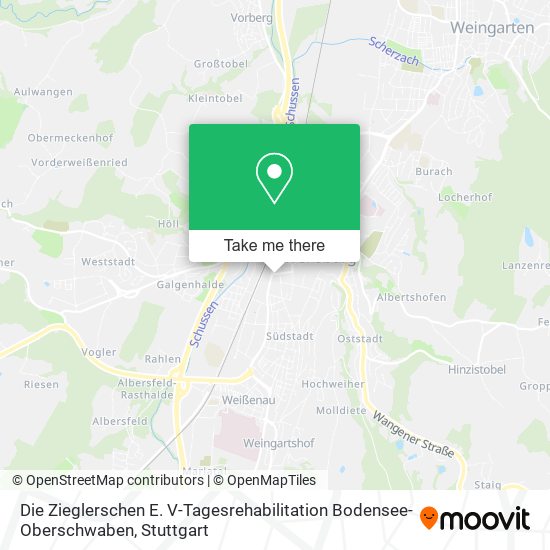 Die Zieglerschen E. V-Tagesrehabilitation Bodensee-Oberschwaben map