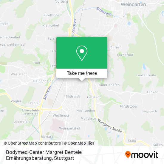Bodymed-Center Margret Bentele Ernährungsberatung map