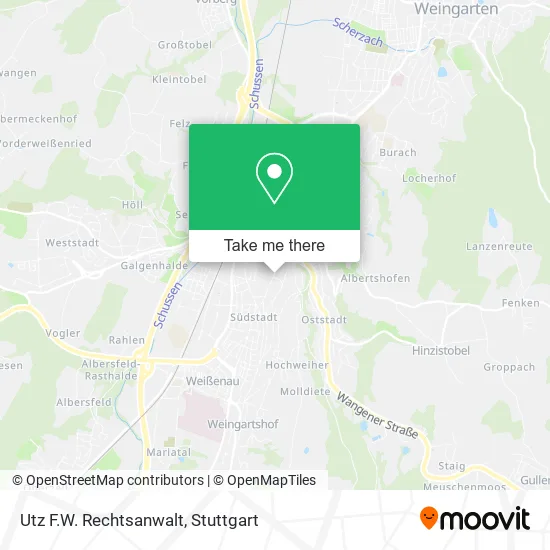 Карта Utz F.W. Rechtsanwalt