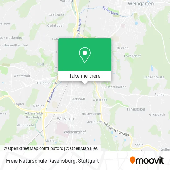 Карта Freie Naturschule Ravensburg