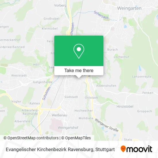 Карта Evangelischer Kirchenbezirk Ravensburg