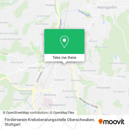 Förderverein Krebsberatungsstelle Oberschwaben map