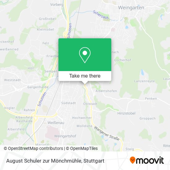 Карта August Schuler zur Mönchmühle