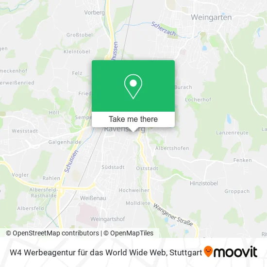 Карта W4 Werbeagentur für das World Wide Web