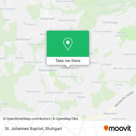 St. Johannes Baptist map