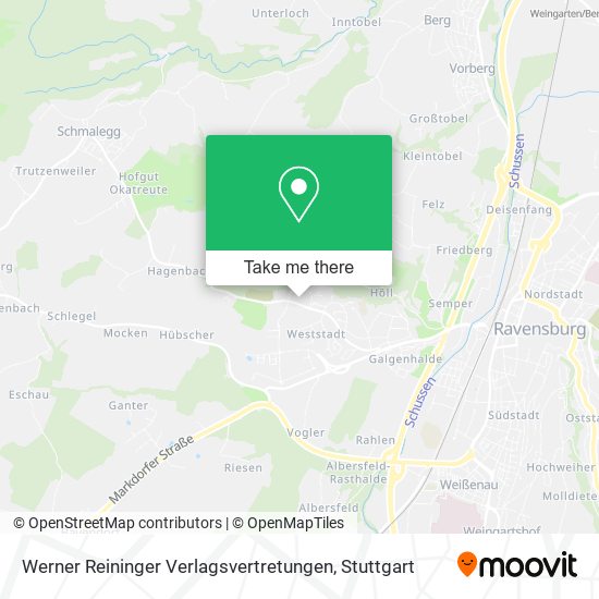 Werner Reininger Verlagsvertretungen map