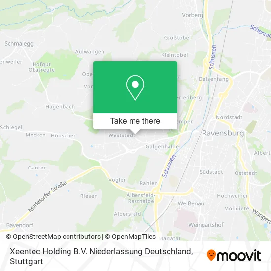 Карта Xeentec Holding B.V. Niederlassung Deutschland