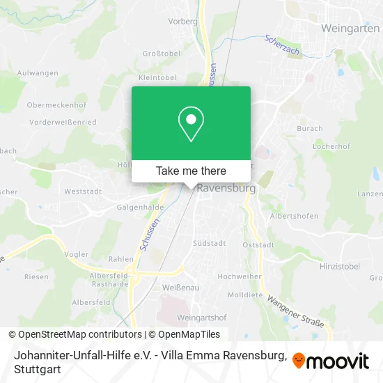 Карта Johanniter-Unfall-Hilfe e.V. - Villa Emma Ravensburg