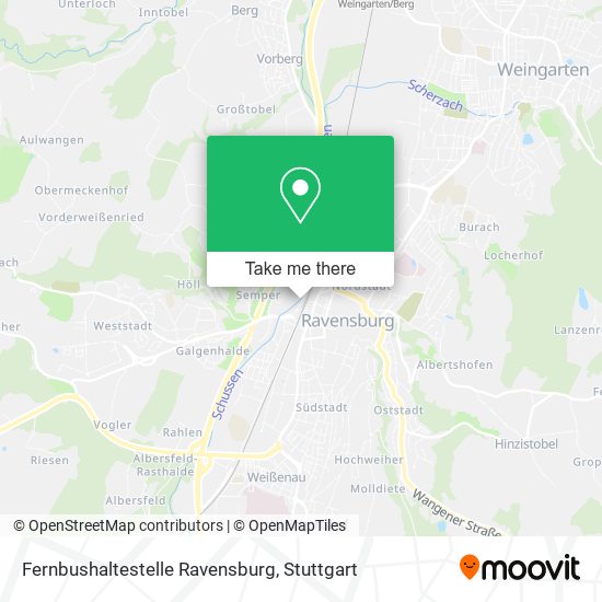 Fernbushaltestelle Ravensburg map