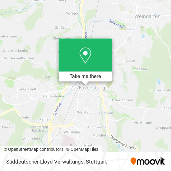 Карта Süddeutscher Lloyd Verwaltungs