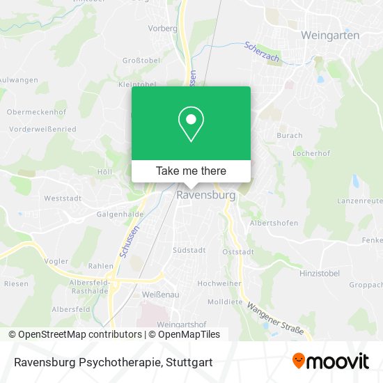 Карта Ravensburg Psychotherapie