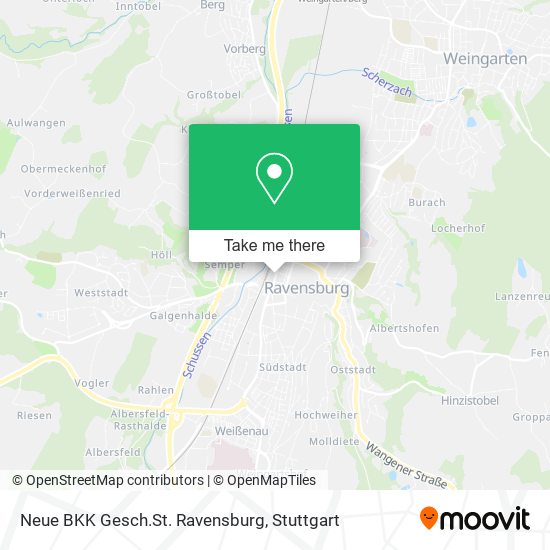Neue BKK Gesch.St. Ravensburg map
