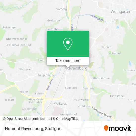 Карта Notariat Ravensburg