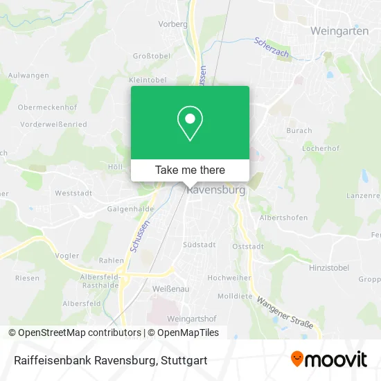 Карта Raiffeisenbank Ravensburg