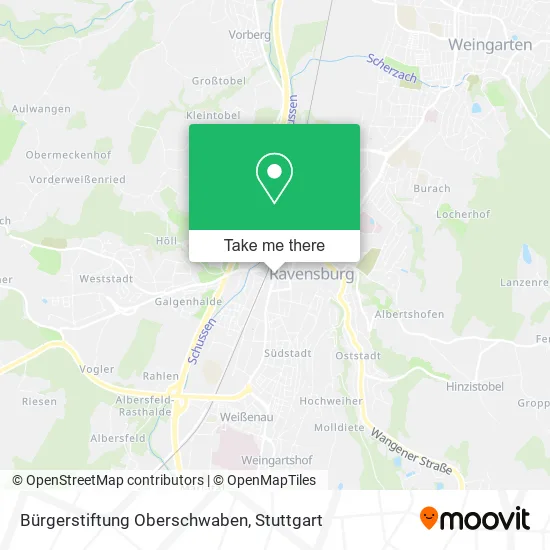 Карта Bürgerstiftung Oberschwaben
