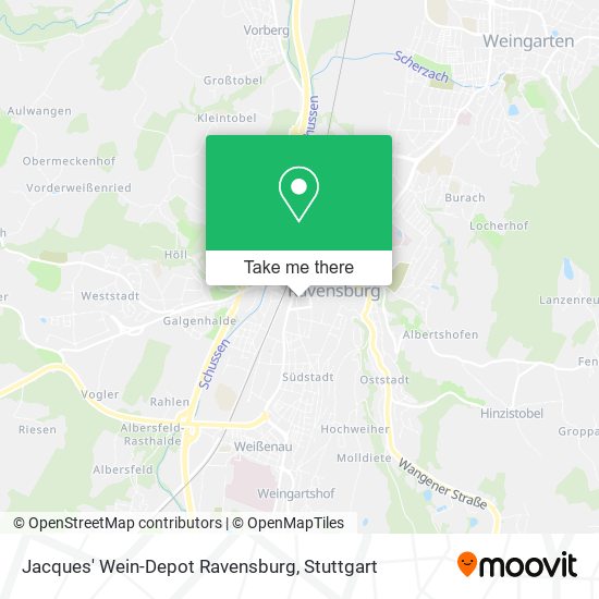 Jacques' Wein-Depot Ravensburg map