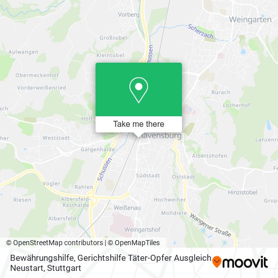 Bewährungshilfe, Gerichtshilfe Täter-Opfer Ausgleich Neustart map