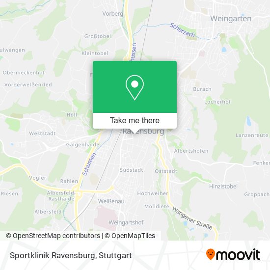 Карта Sportklinik Ravensburg