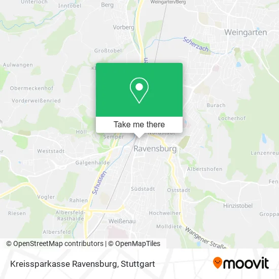 Карта Kreissparkasse Ravensburg