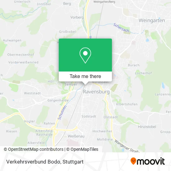 Карта Verkehrsverbund Bodo