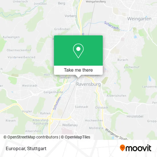 Карта Europcar