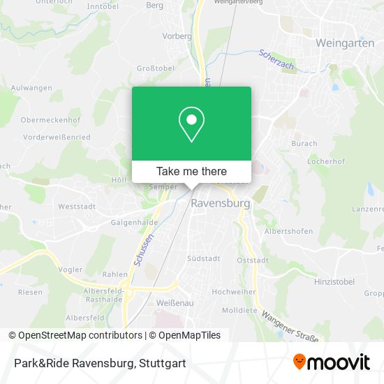 Карта Park&Ride Ravensburg