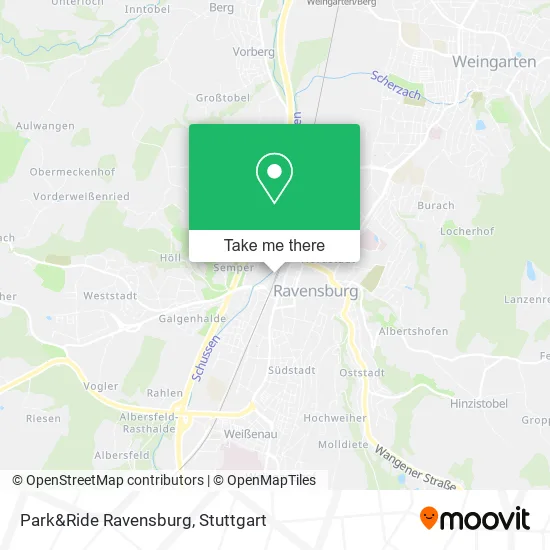 Карта Park&Ride Ravensburg