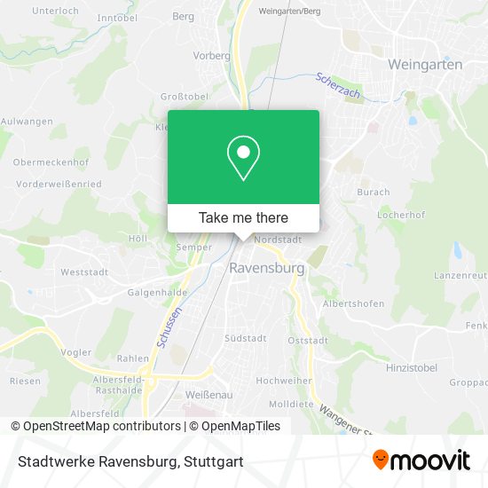 Stadtwerke Ravensburg map