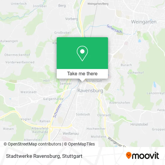 Карта Stadtwerke Ravensburg