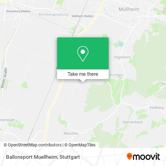Ballonsport Muellheim map