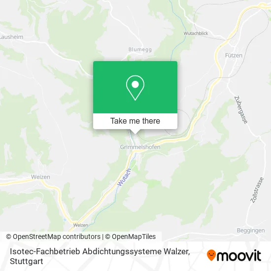 Карта Isotec-Fachbetrieb Abdichtungssysteme Walzer