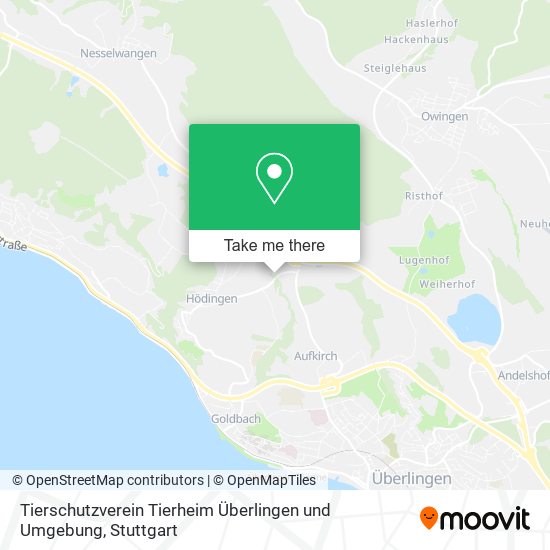 Tierschutzverein Tierheim Überlingen und Umgebung map