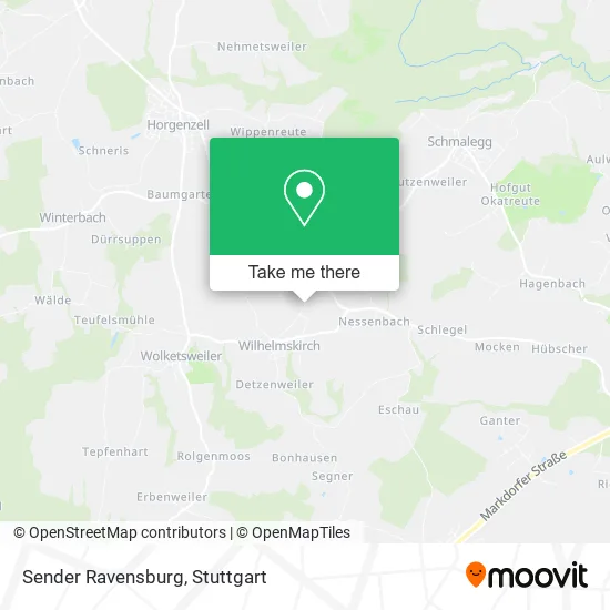 Карта Sender Ravensburg