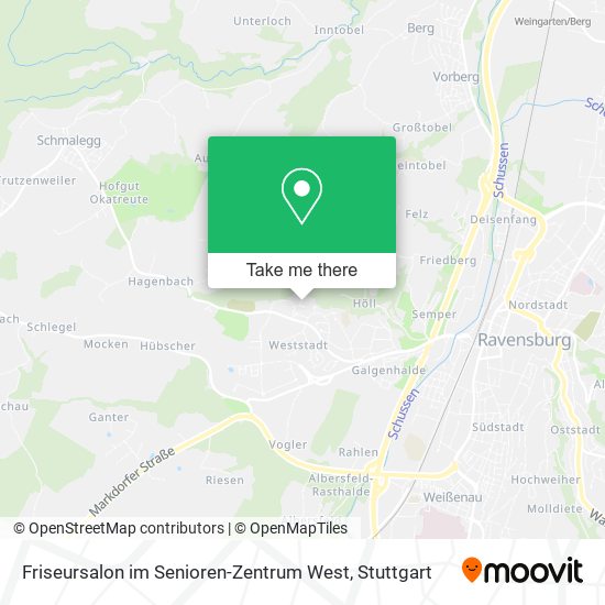 Friseursalon im Senioren-Zentrum West map