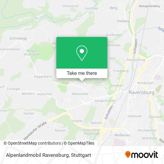 Карта Alpenlandmobil Ravensburg