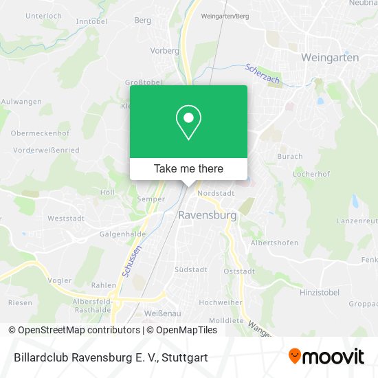 Billardclub Ravensburg E. V. map