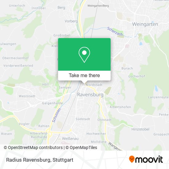 Карта Radius Ravensburg