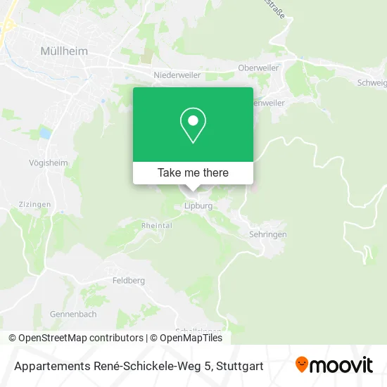 Карта Appartements René-Schickele-Weg 5