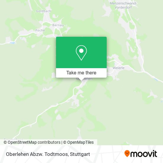 Oberlehen Abzw. Todtmoos map