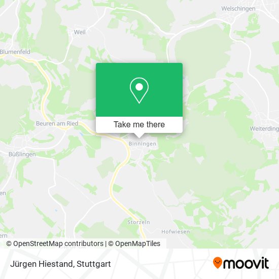 Jürgen Hiestand map