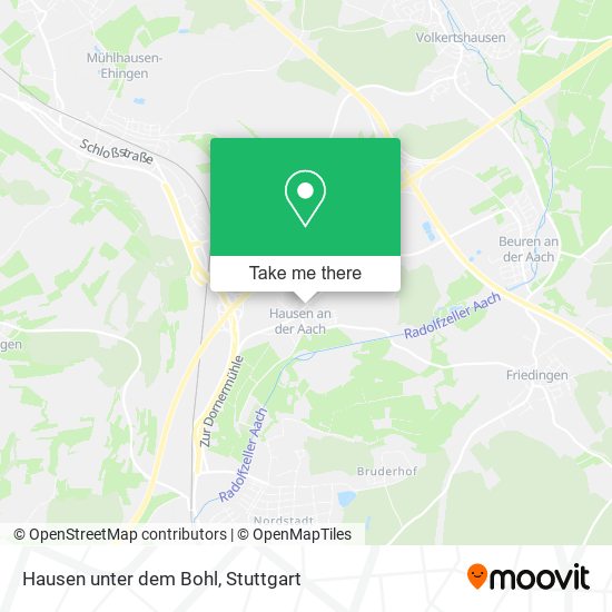 Hausen unter dem Bohl map