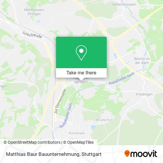Matthias Baur Bauunternehmung map