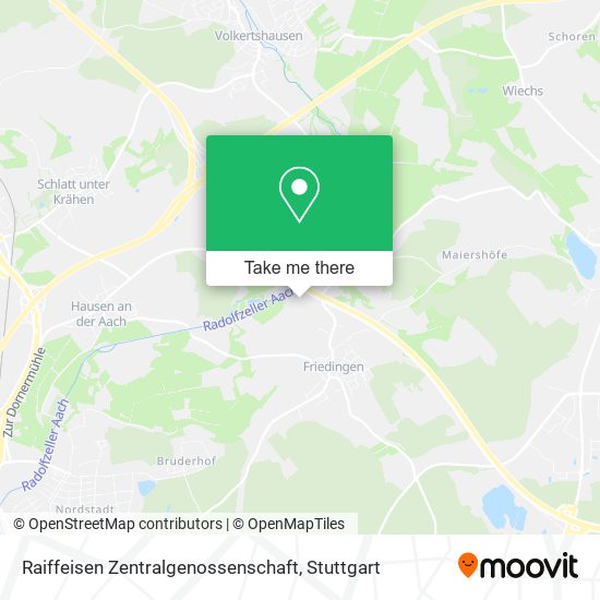 Raiffeisen Zentralgenossenschaft map