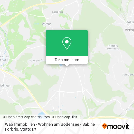 Карта Wab Immobilien - Wohnen am Bodensee - Sabine Forbrig