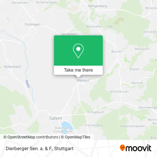 Карта Dierberger Sen. a. & F.