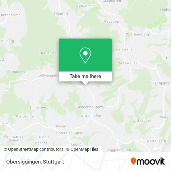Карта Obersiggingen